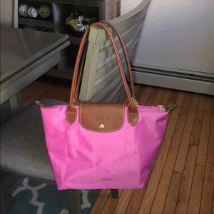 Long Chomp Le Pliage Medium Shoulder Tote Bag